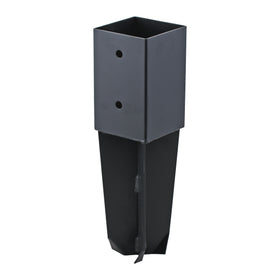 Suki paalhouder met betonanker antraciet 71x71mm type L