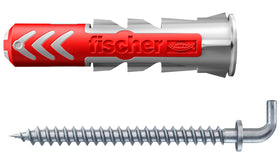Fischer nylon plug DuoPower 10X50 met winkelhaak WH K 2st.