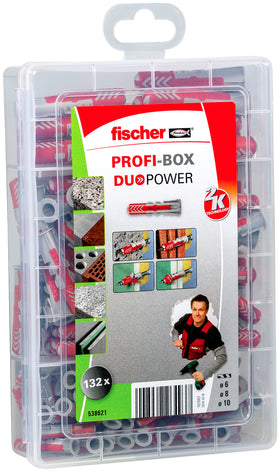 Fischer Profi-Box assortiment DuoPower nylonpluggen 132st.