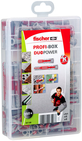 Fischer Profi-Box assortiment DuoPower nylonpluggen kort/lang 150st.