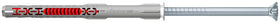 Fischer universele nylon plug DuoXpand 10x140 T + schroef met verzonken kop 4 stuks