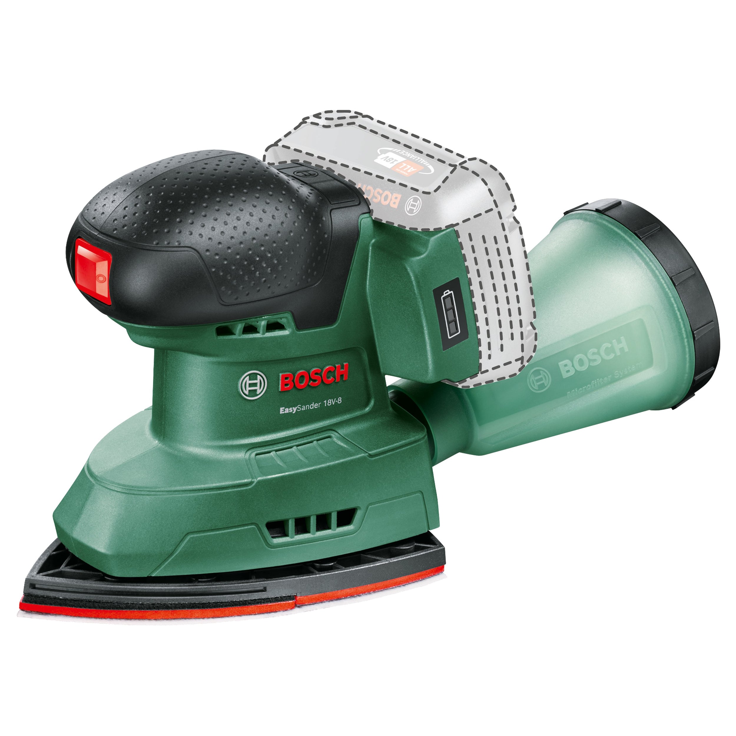 Bosch multischuurmachine EasySander 18V-8 (zonder accu)