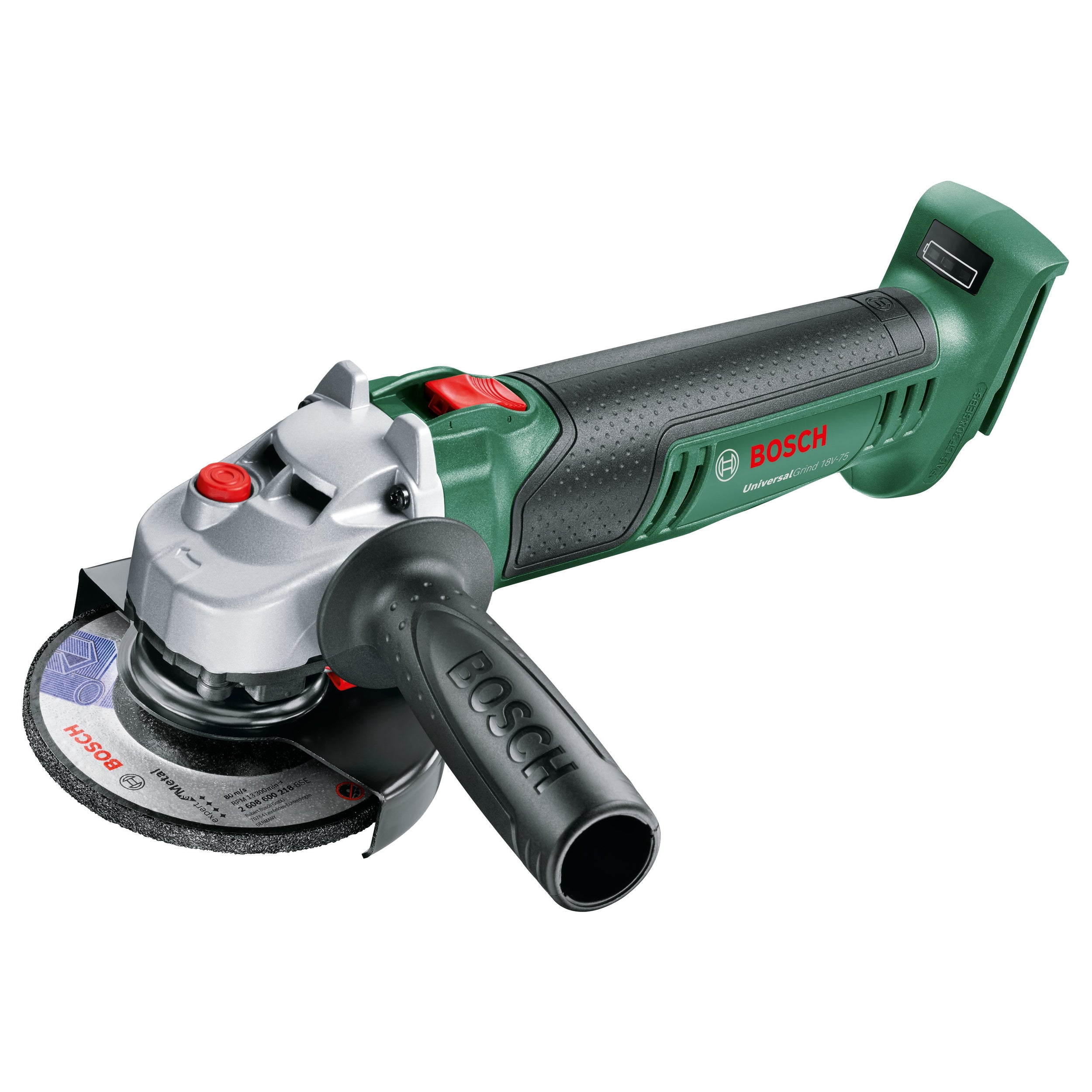 Bosch haakse slijper UniversalGrind 18V-75 (zonder accu)