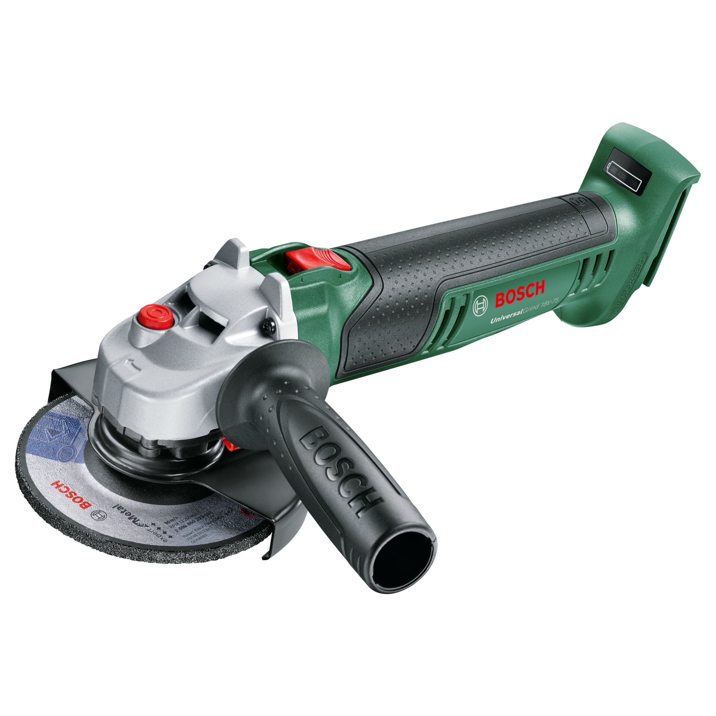 Bosch haakse slijper UniversalGrind 18V-75 (zonder accu)