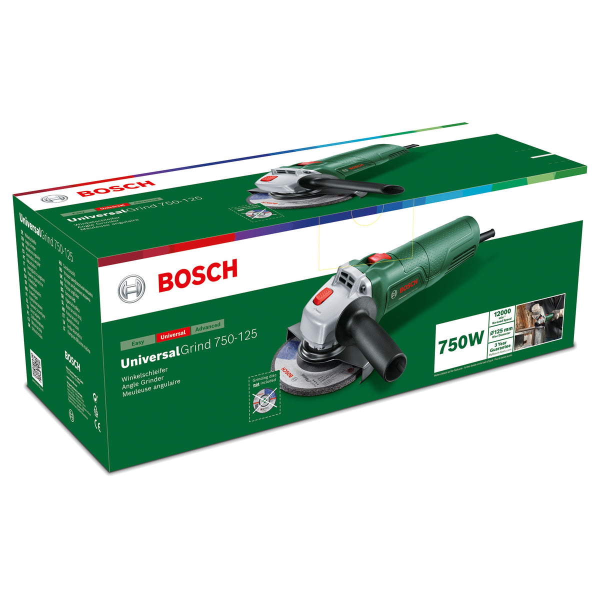 Bosch Haakse slijper UniversalGrind 750-125