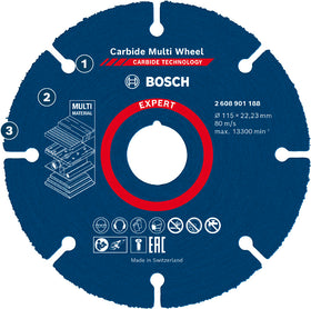 Bosch EXPERT Doorslijpschijf Carbide Multi Wheel 125mm