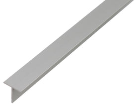 T-profiel aluminium zilverkleurig geëloxeerd 20x20x1,5mm 2m