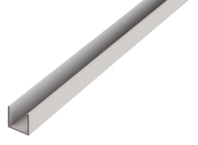 Alberts BA-profiel U-vorm aluminium natuur oppervlak 8x8x1mm 1m