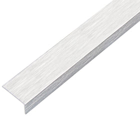 Alberts hoekprofiel zelfklevend aluminium licht RVS oppervlak 20x10x1mm 2m