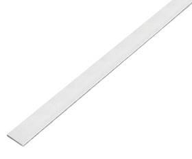 Alberts platte stang zelfklevend aluminium 20x2mm 1m