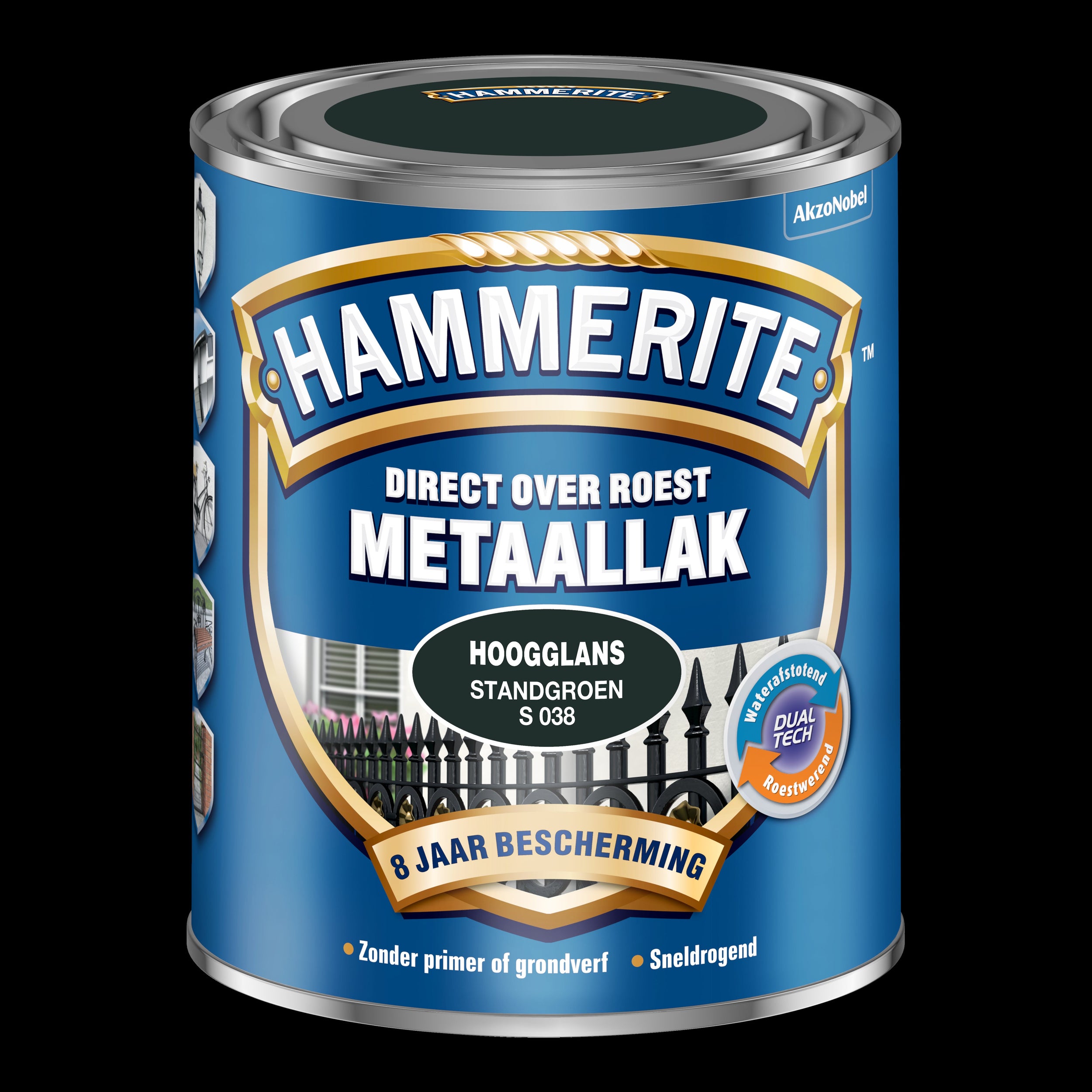 Hammerite metaallak standgroen S038 hoogglans 750ml