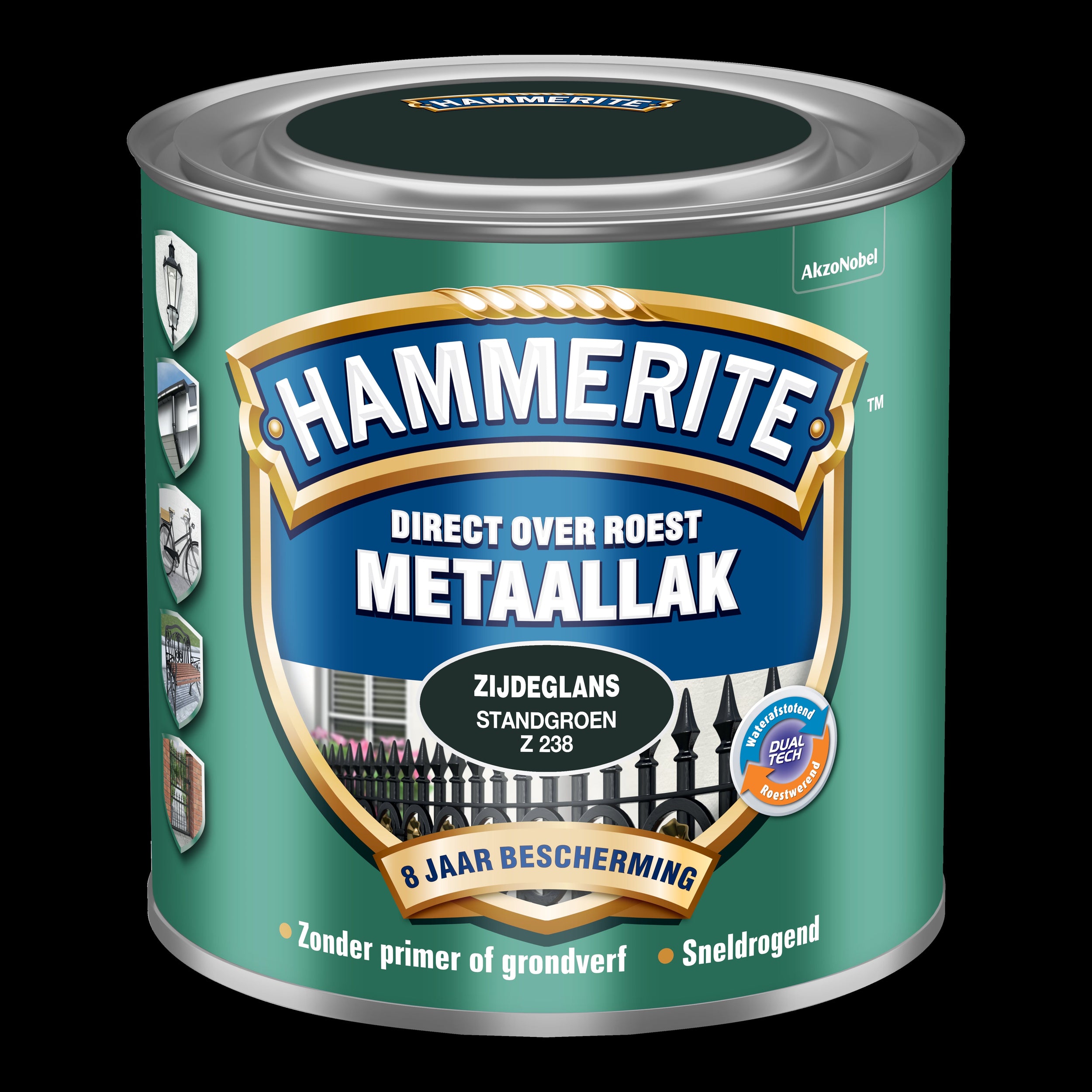 Hammerite metaallak standgroen Z238 zijdeglans 250ml