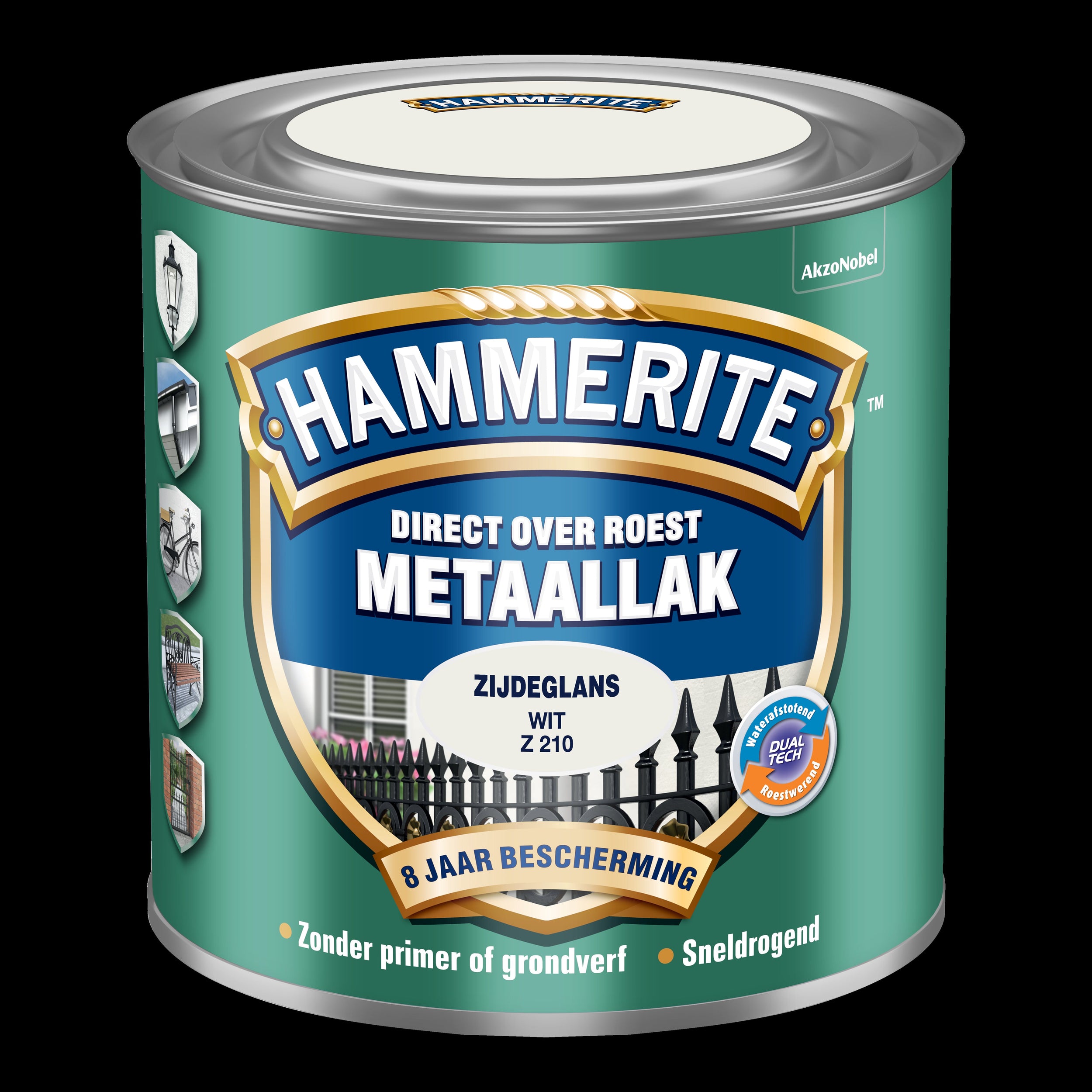 Hammerite metaallak blanc Z210 zijdeglans 250ml