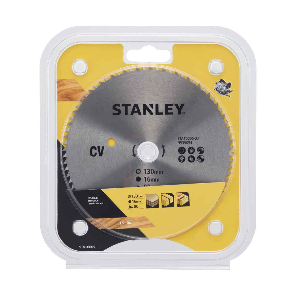 Stanley cirkelzaagblad STA10005-XJ Ø130mm