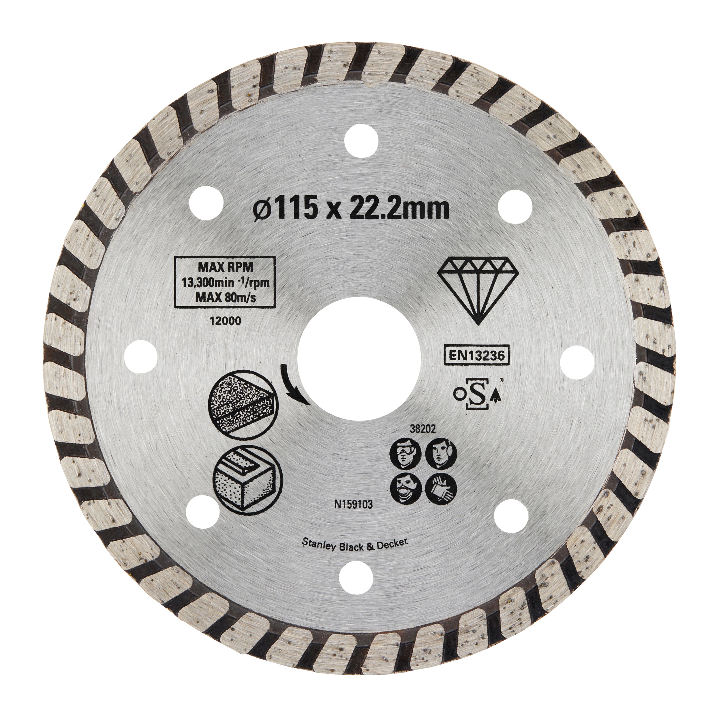 Stanley diamantblad STA38202-XJ Ø115mm