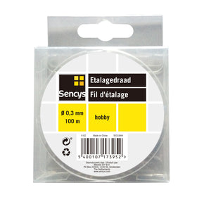 Sencys etalagedraad transparant Ø0,3mm 100m