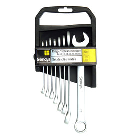 Sencys ringsteeksleutelset chroom – 8 stuks
