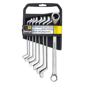Sencys ringsleutelset chroom - 8 stuks