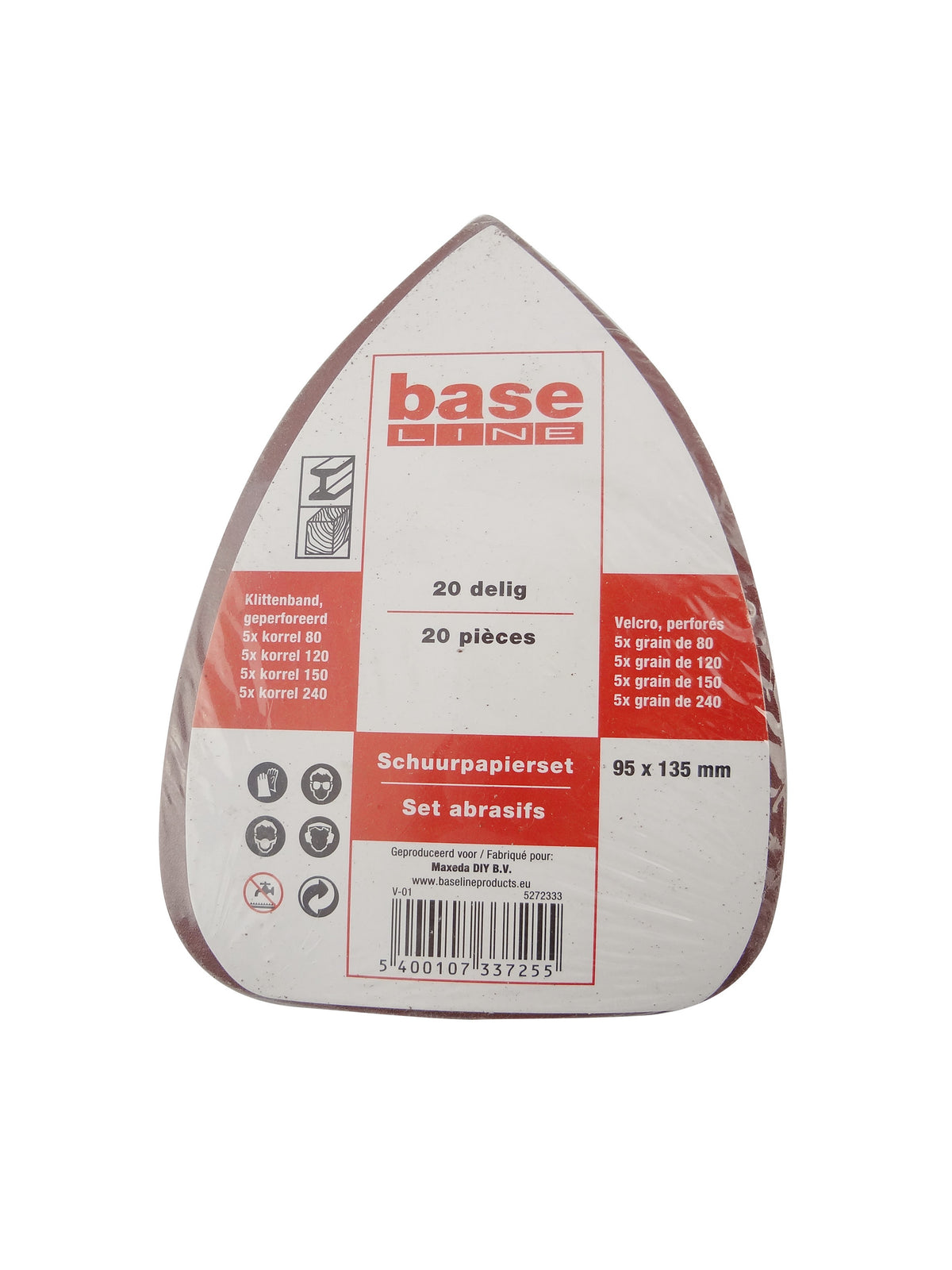 Baseline schuurpapierpack mouse 20stuks