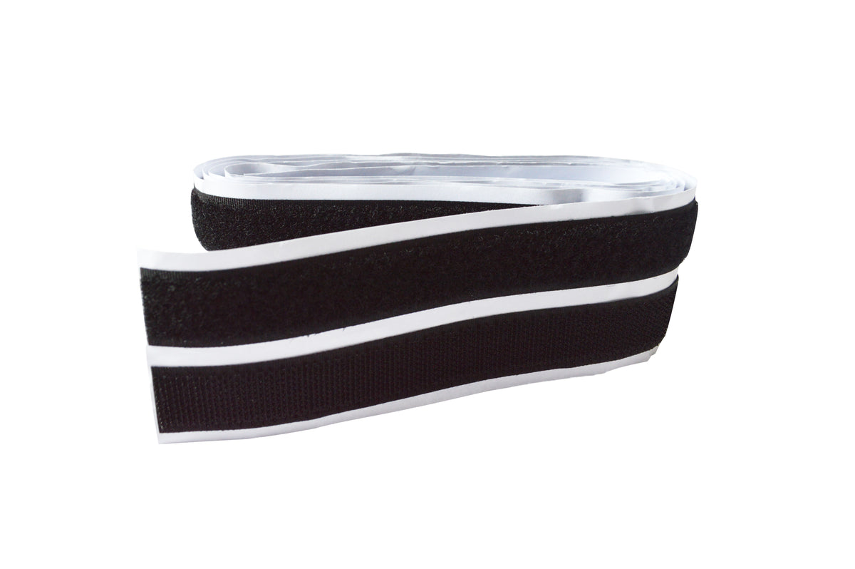 Sencys klittenband zelfklevend zwart 2x150cm