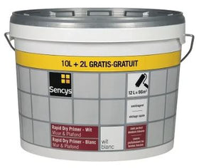 Sencys grondverf rapid dry primer muur & plafond mat wit 12L