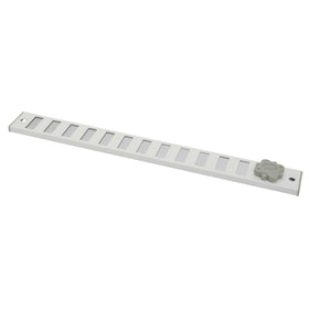 Sencys Schuifrooster 37x4cm Alu Wit