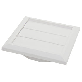 Sencys overdrukrooster Lamel Ø100/125mm kunststof wit