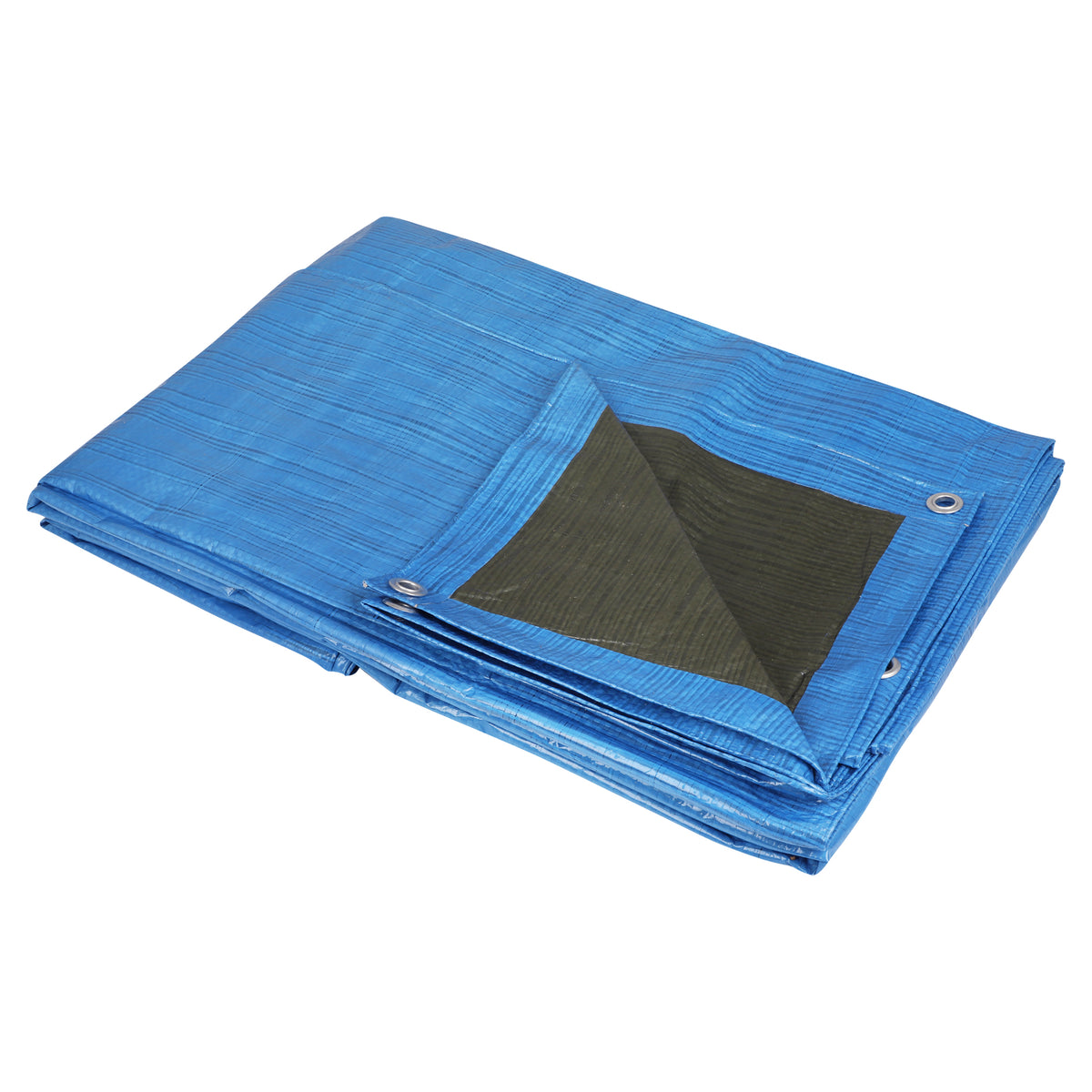 Sencys afdekzeil polyethyleen groen/blauw 130gr/m² 4x6m