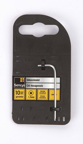 Sencys inbussleutel met kogelkop 1,5mm
