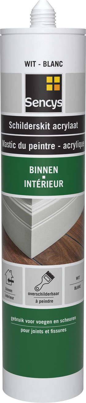 Sencys schilderskit wit 310ml