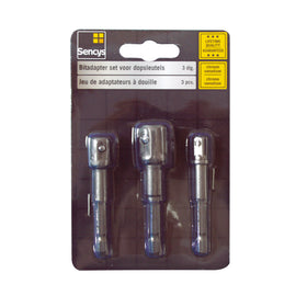Sencys bitadapter voor dopsleutel – 3 stuks