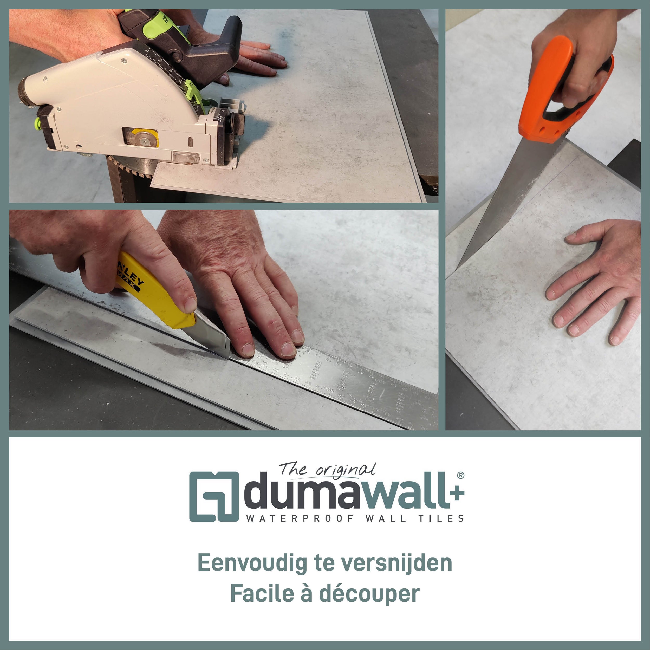 Dumaplast wandbekleding Dumawall+ Concrete 37,5x65cm