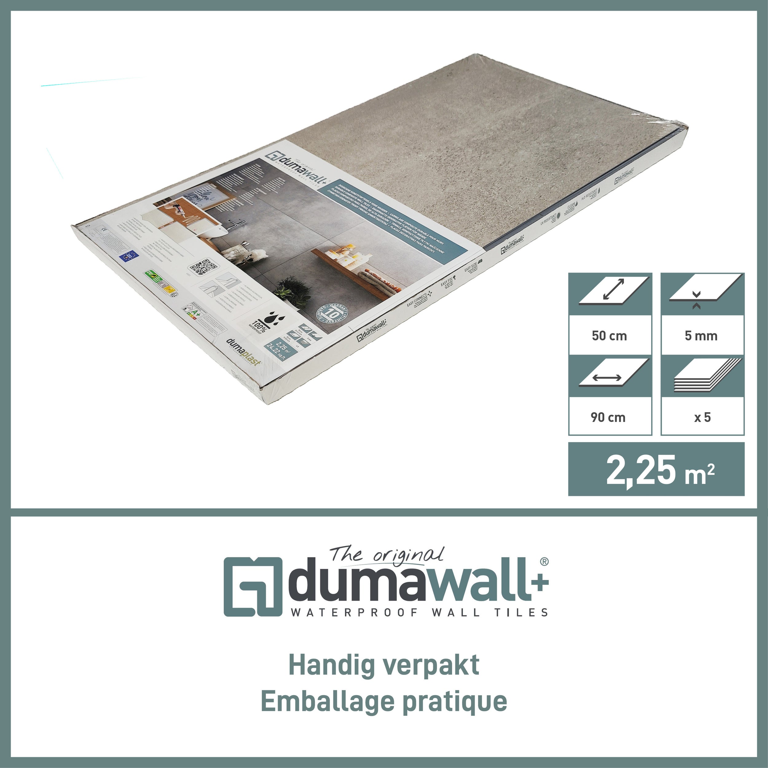 Dumaplast wandbekleding Dumawall+ Denver 50x90cm 2,25m²