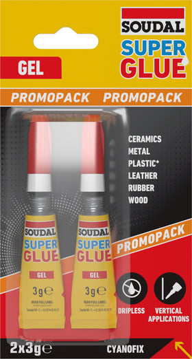Soudal Superglue Gel 2x3gr