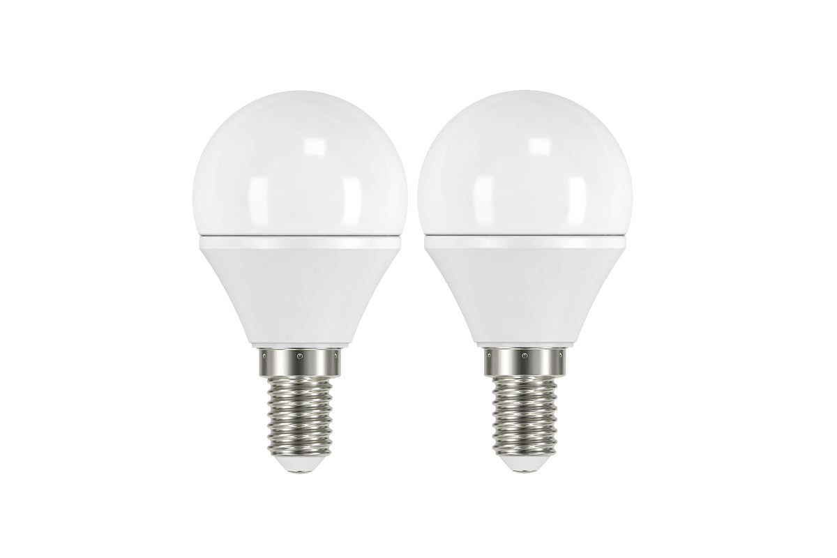 Prolight ledlamp kogel warm wit E14 3,1W 2 stuks