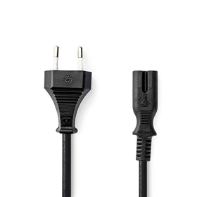 Nedis stroomkabel Fresh Green Box Euro mannelijk - IEC-320-C7 2m zwart