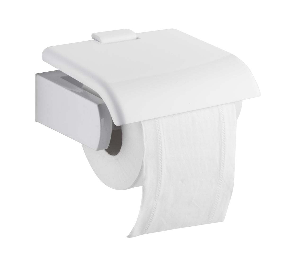 Baseline toiletrolhouder met klep wit