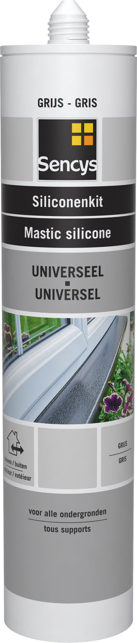 Sencys siliconenkit universeel grijs