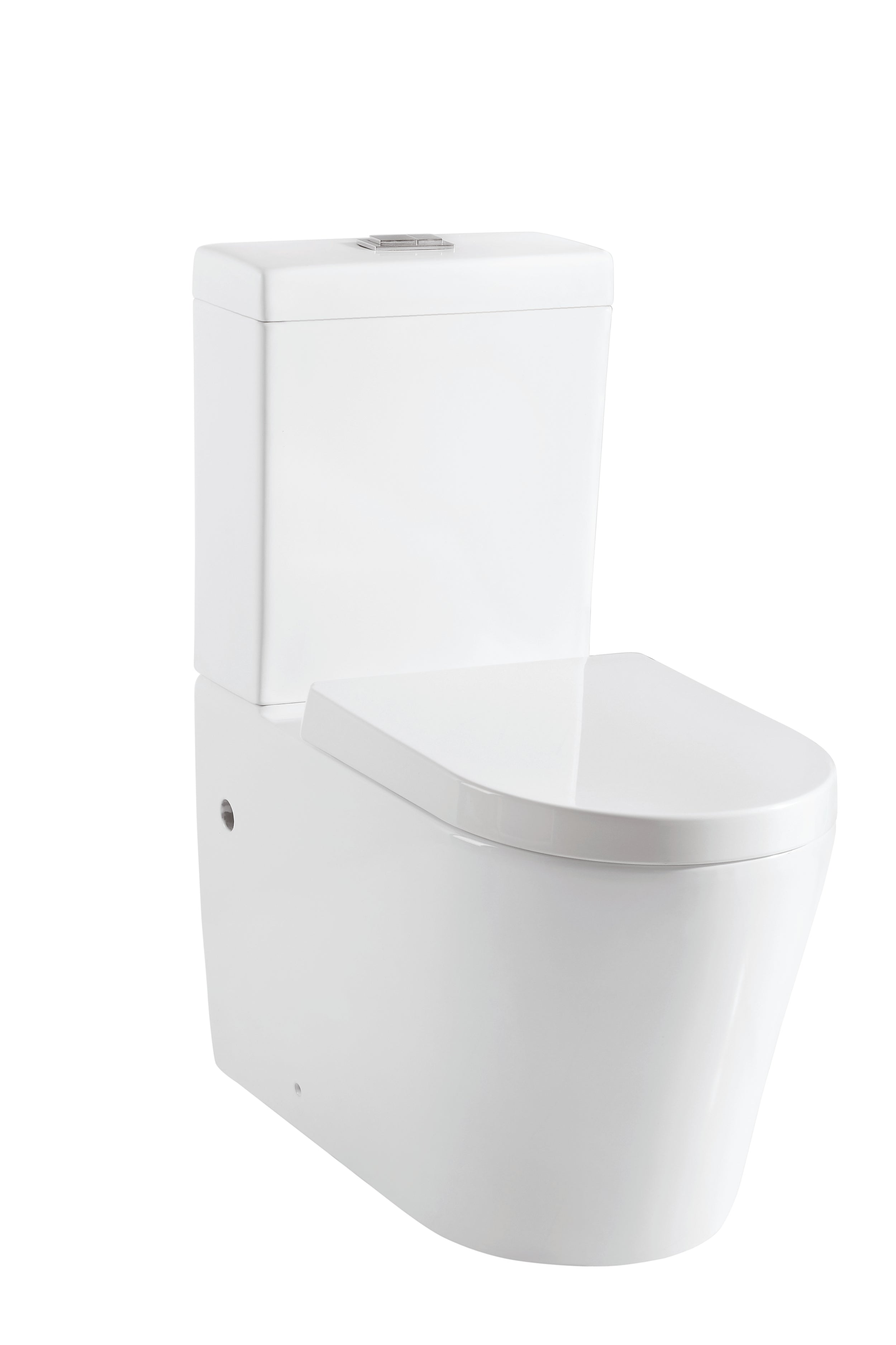 Aquazuro duoblok toilet Savio 2 I Universele aansluiting I Quick release & Soft-close toiletzitting wit