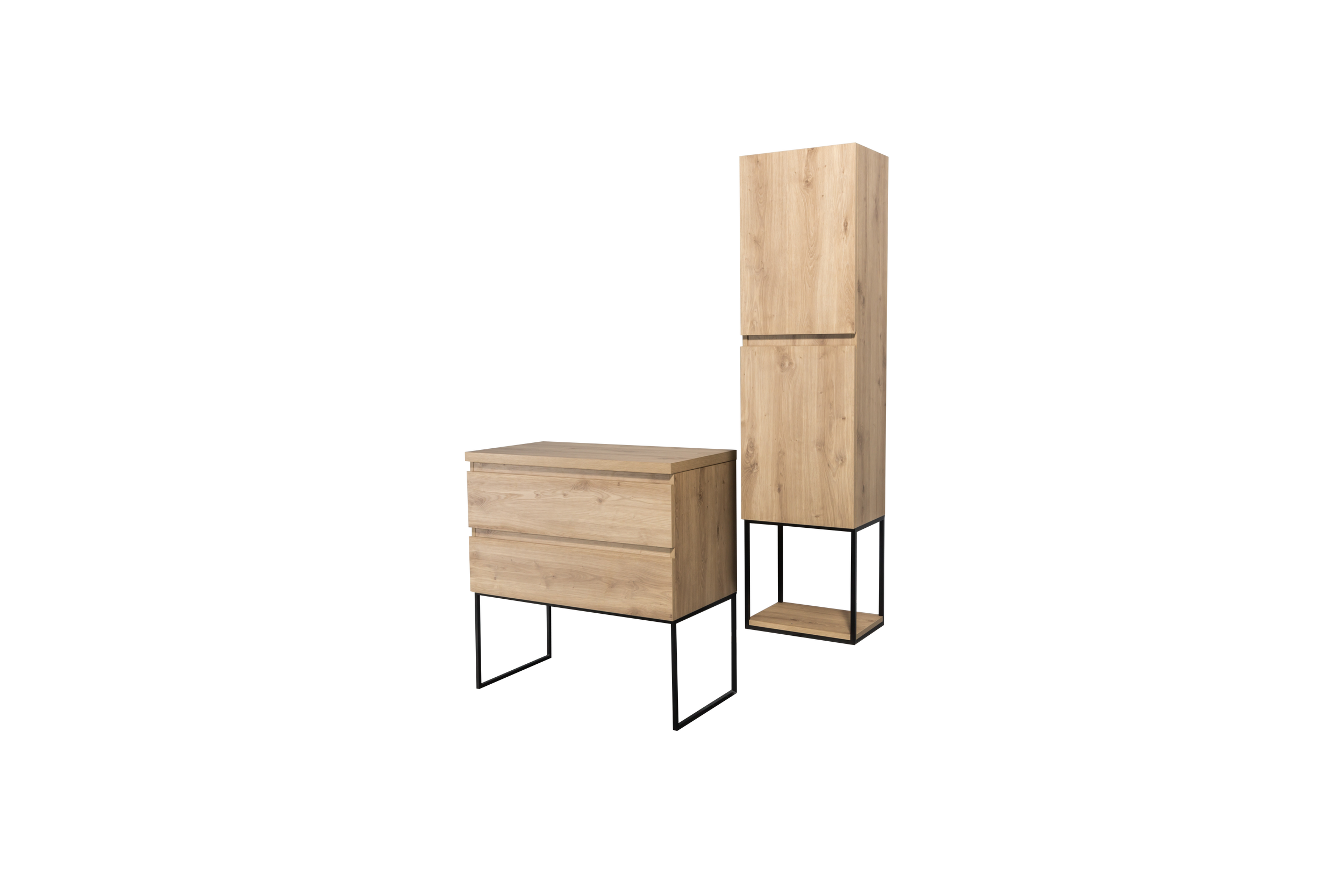 Aquazuro wastafelblad Napoli 90cm scandinavische eik