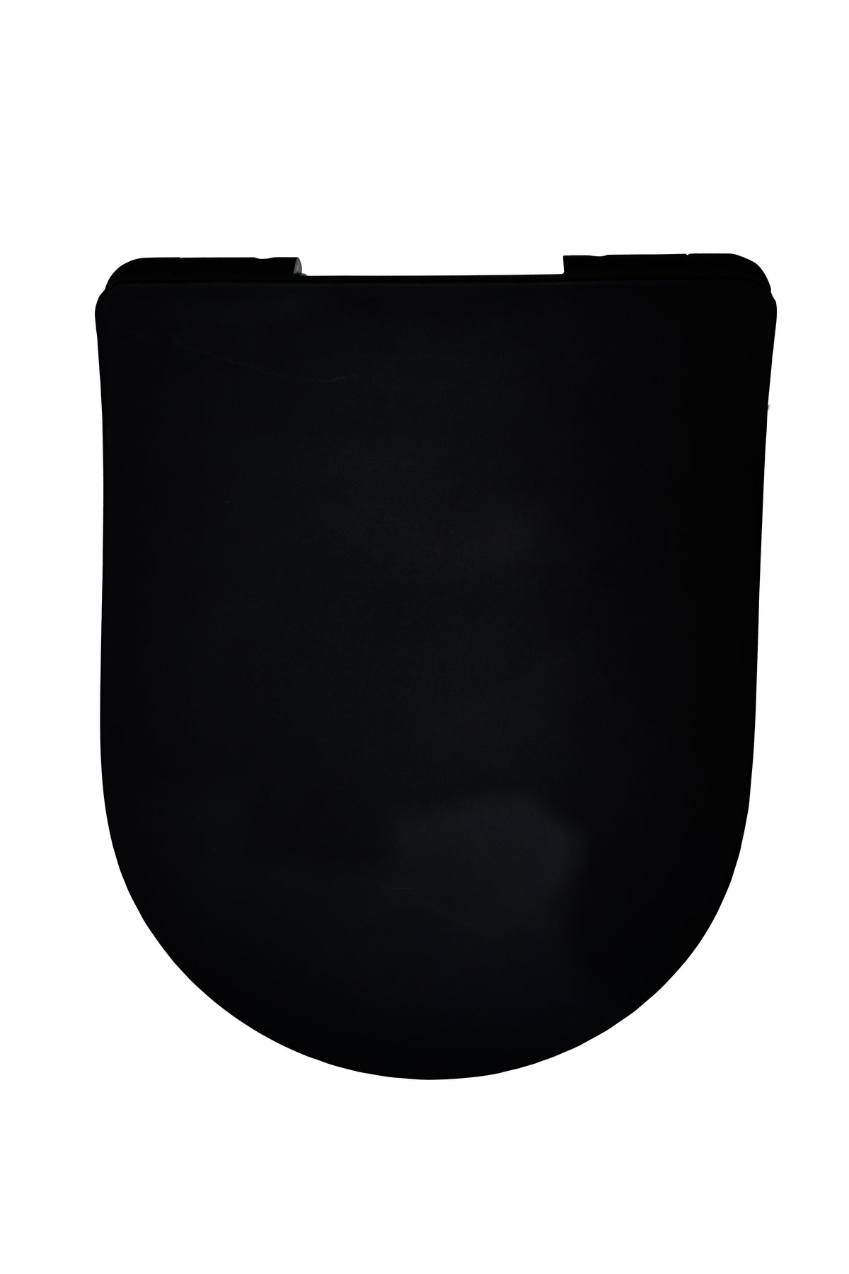 Aquazuro toiletzitting D-vorm duroplast zwart mat