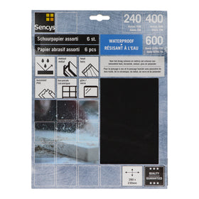 Sencys schuurvel wet&dry mix P240/400/600 6st