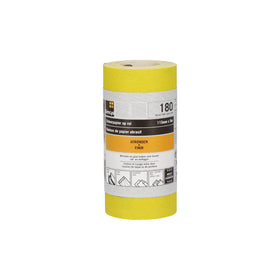 Sencys schuurrol geel A/O 115mm x 5m P180