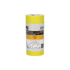Sencys schuurrol geel A/O 115mm x 5m P320