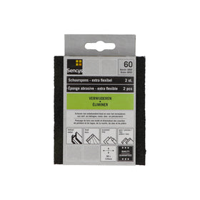 Sencys Schuurspons P60 120x98x13mm 2st