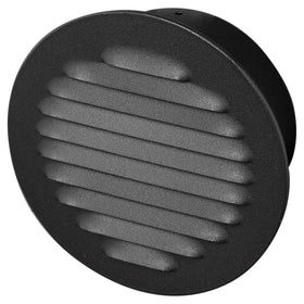 Sencys schoepenrooster rond hoog model 100mm mat zwart