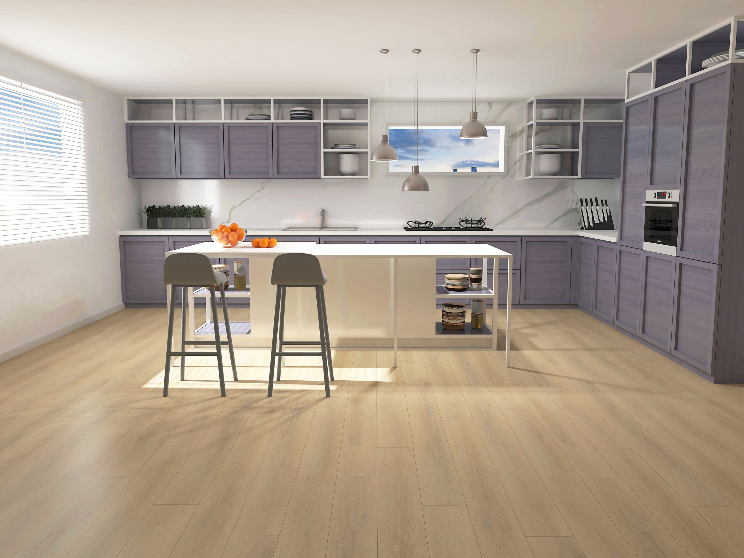 DecoMode PVC-vloer Dynamic Almond Oak 5mm 2,196 m²