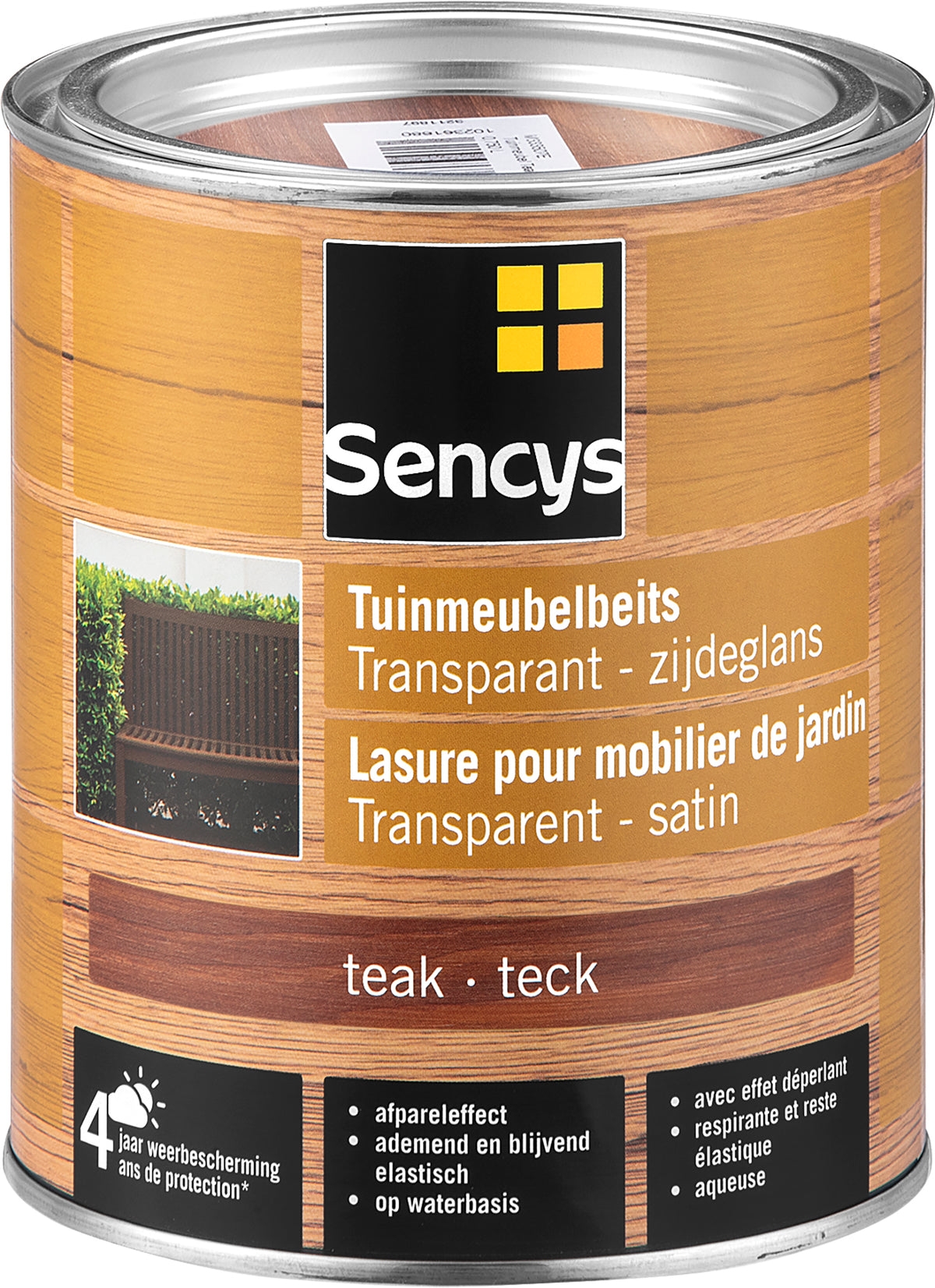 Sencys tuinmeubelbeits semi-tranparant teak 750ml