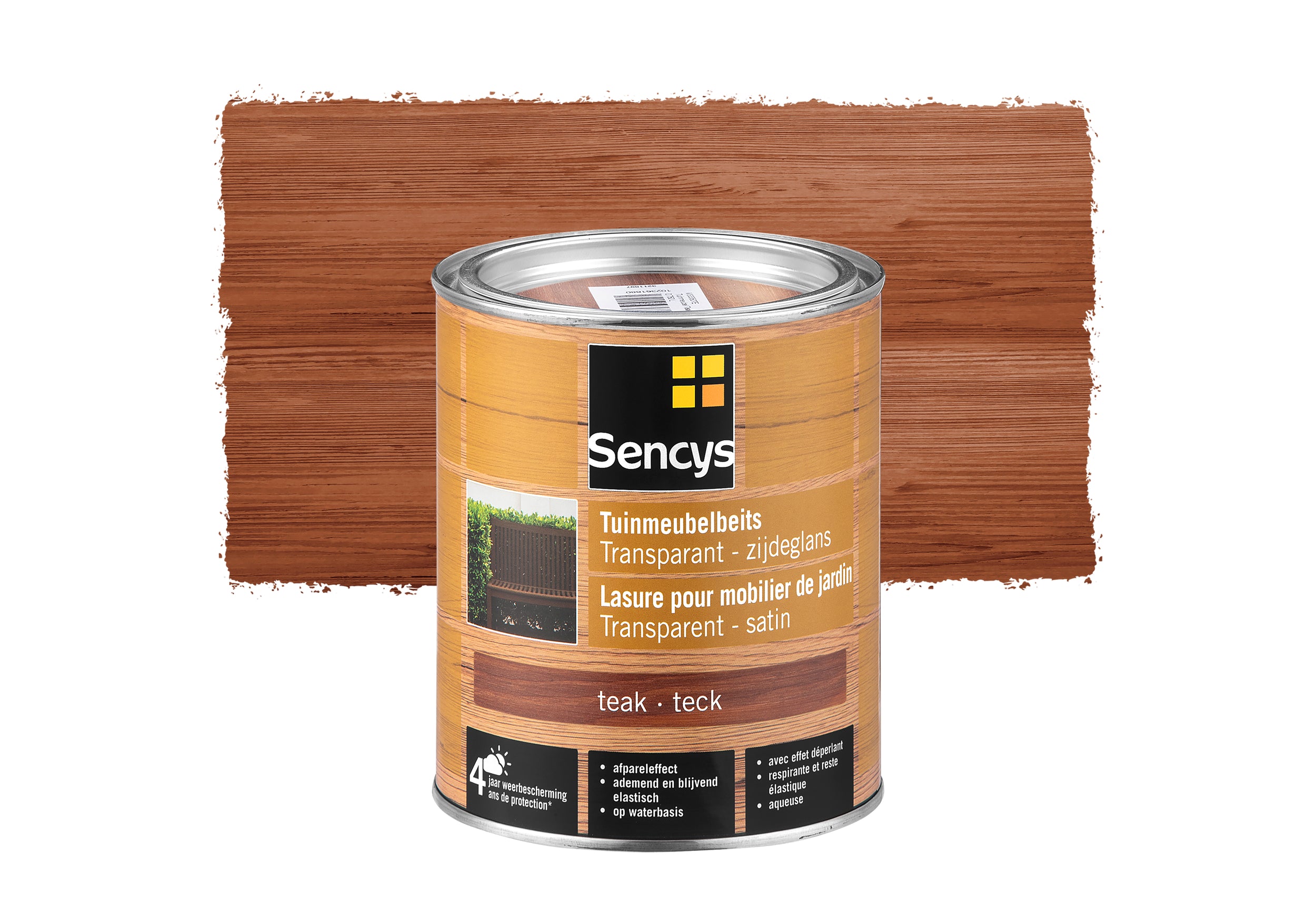 Sencys tuinmeubelbeits semi-tranparant teak 750ml