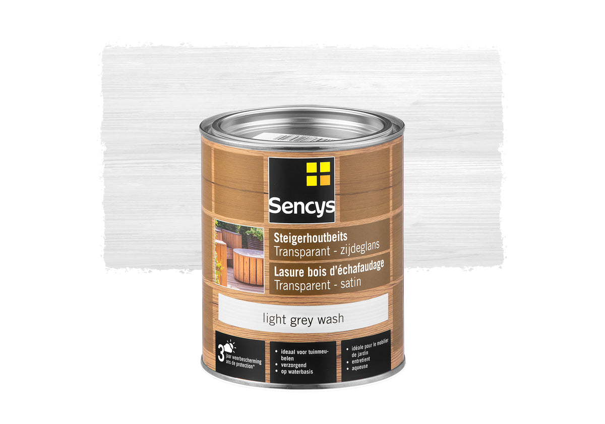 Sencys steigerhoutbeits transparant light grey wash 750ml